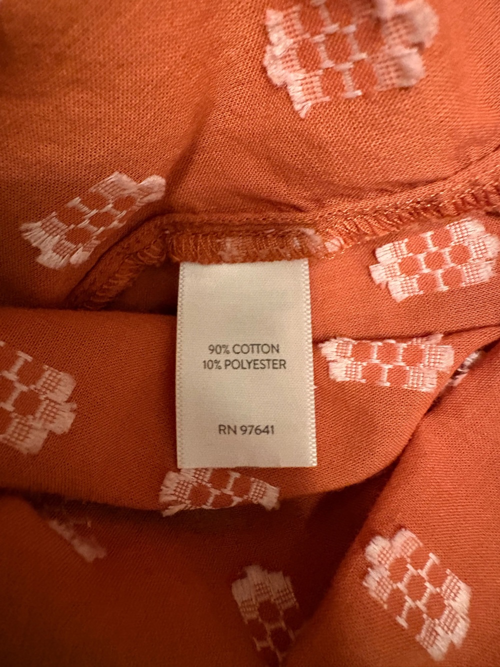 ✨ J. Jill Rust Floral Peasant Button Down Top | Size Large ✨ - Picture 9 of 12